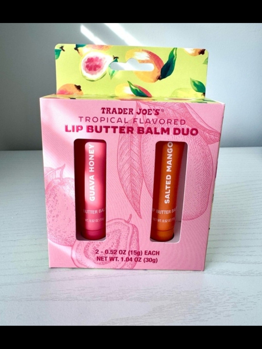 Seasonal Lip Butter Balm Duo Tropical Flavored